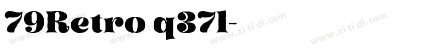 79Retro q37l字体转换